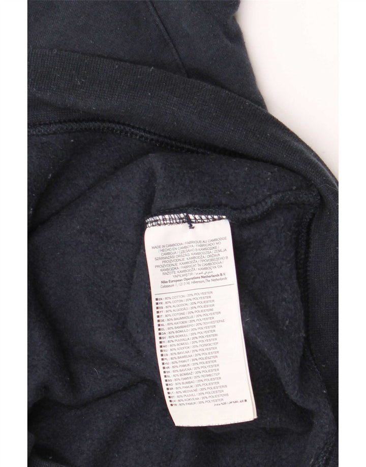 Nike Mens Tracksuit Top Jacket Large Navy Blue Colourblock Cotton