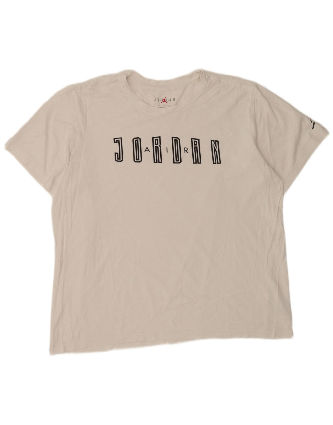 Jordan Mens Jordan Graphic T-Shirt Top Large White Cotton