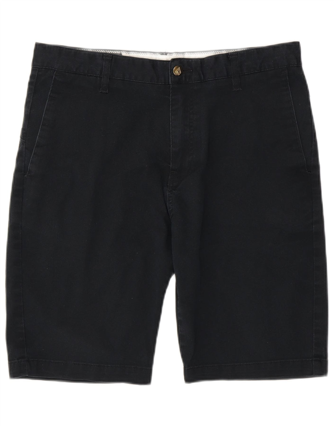Volcom Mens Chino Shorts W32 Medium  Navy Blue Cotton