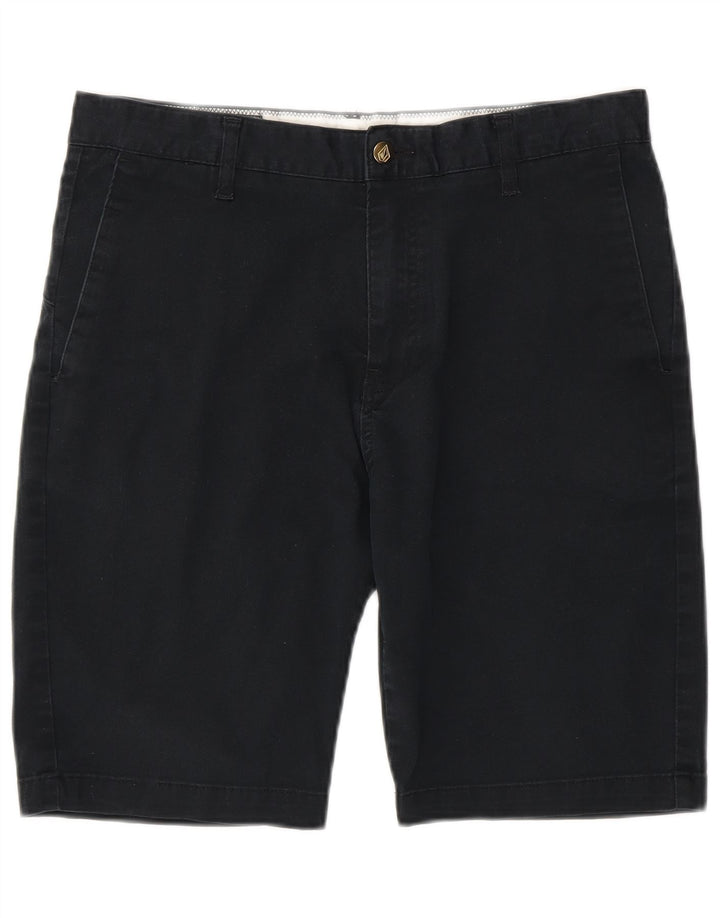Volcom Mens Chino Shorts W32 Medium  Navy Blue Cotton