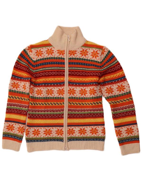 TCM Womens Cardigan Sweater UK 10/12 Medium Multicoloured Fair Isle Wool