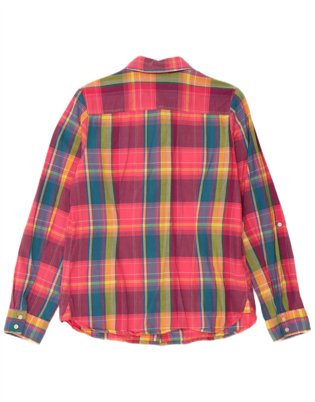 Tommy Hilfiger Womens Classic Fit Shirt UK 12 Medium Multicoloured Check