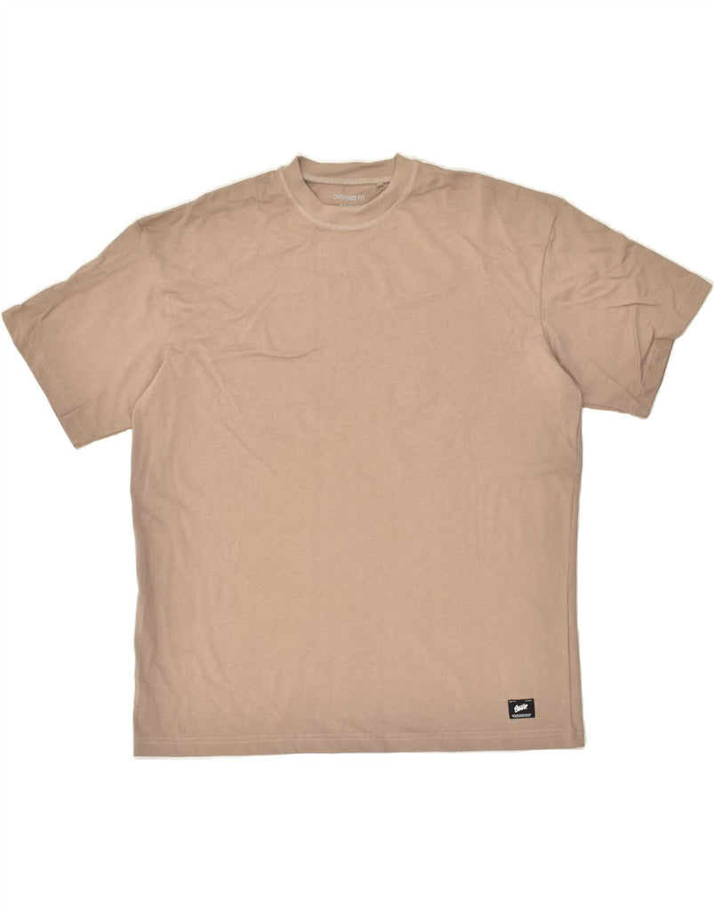 PULL & BEAR Mens Oversized Graphic T-Shirt Long Sleeve Medium Grey Cotton | Vintage Pull & Bear | Thrift | Second-Hand Pull & Bear | Used Clothing | Messina Hembry 