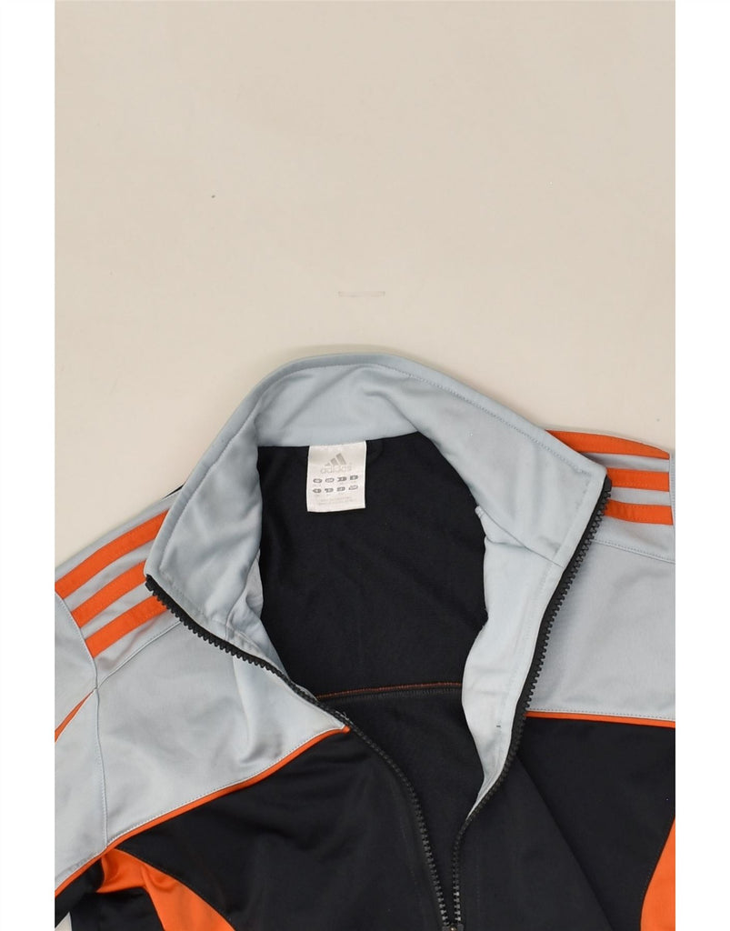 ADIDAS Boys Tracksuit Top Jacket 7-8 Years Grey Colourblock Polyester | Vintage Adidas | Thrift | Second-Hand Adidas | Used Clothing | Messina Hembry 