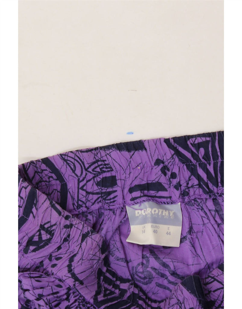 DOROTHY PERKINS Womens Vintage A-Line Skirt UK 14 Medium W30  Purple Vintage Dorothy Perkins and Second-Hand Dorothy Perkins from Messina Hembry 