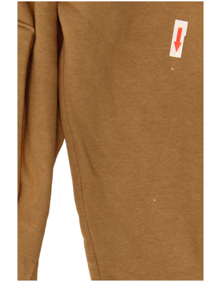 Nike Mens Hoodie Jumper Small Beige Cotton