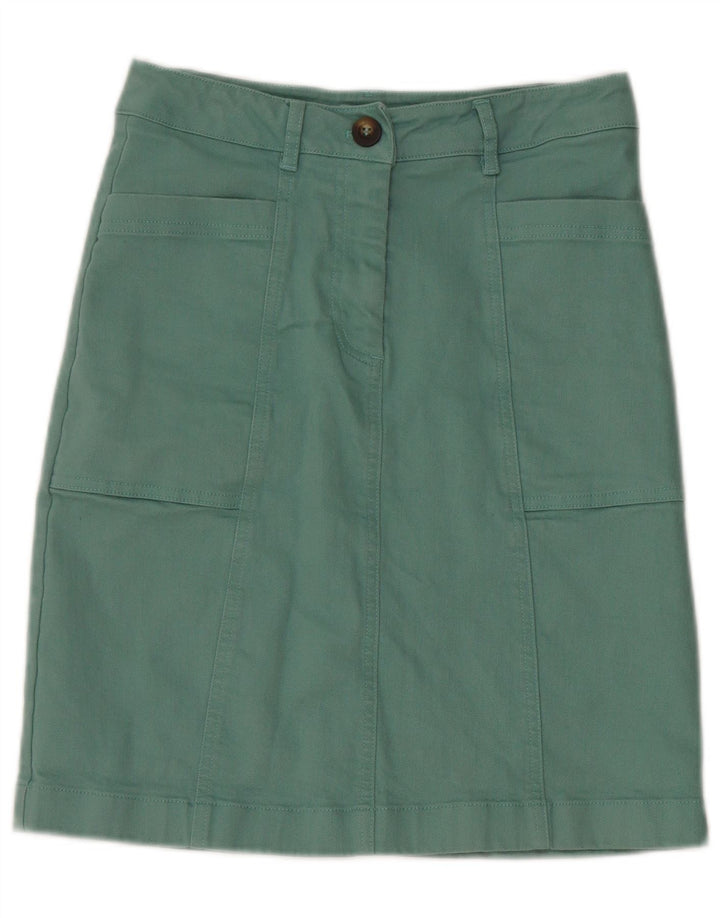 BODEN Womens Denim Skirt UK 8 Small W26  Blue Cotton