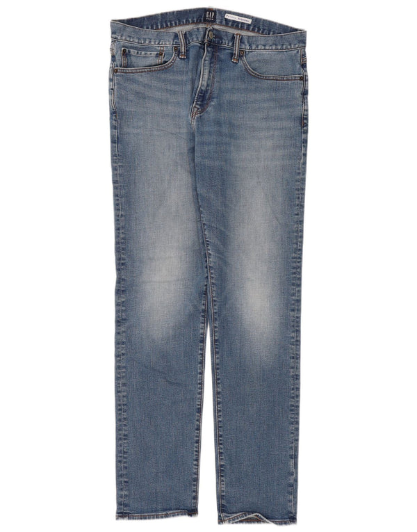 Gap Mens Slim Jeans W34 L34 Blue Cotton