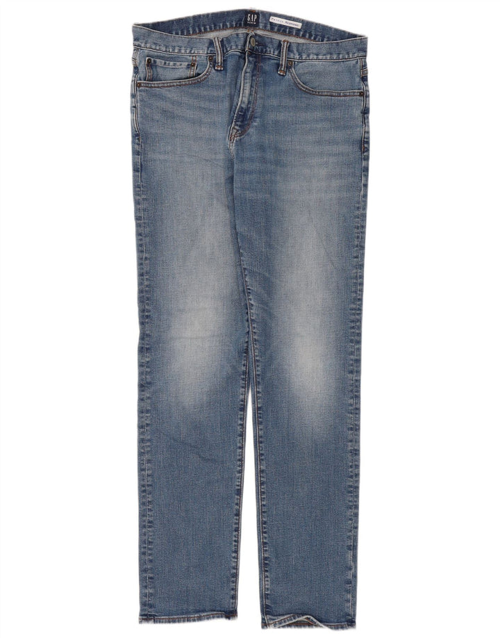 Gap Mens Slim Jeans W34 L34 Blue Cotton