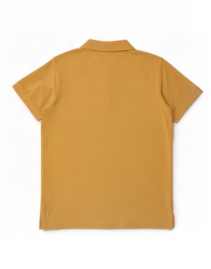 Marlboro Classics Mens Polo Shirt Large Yellow Cotton