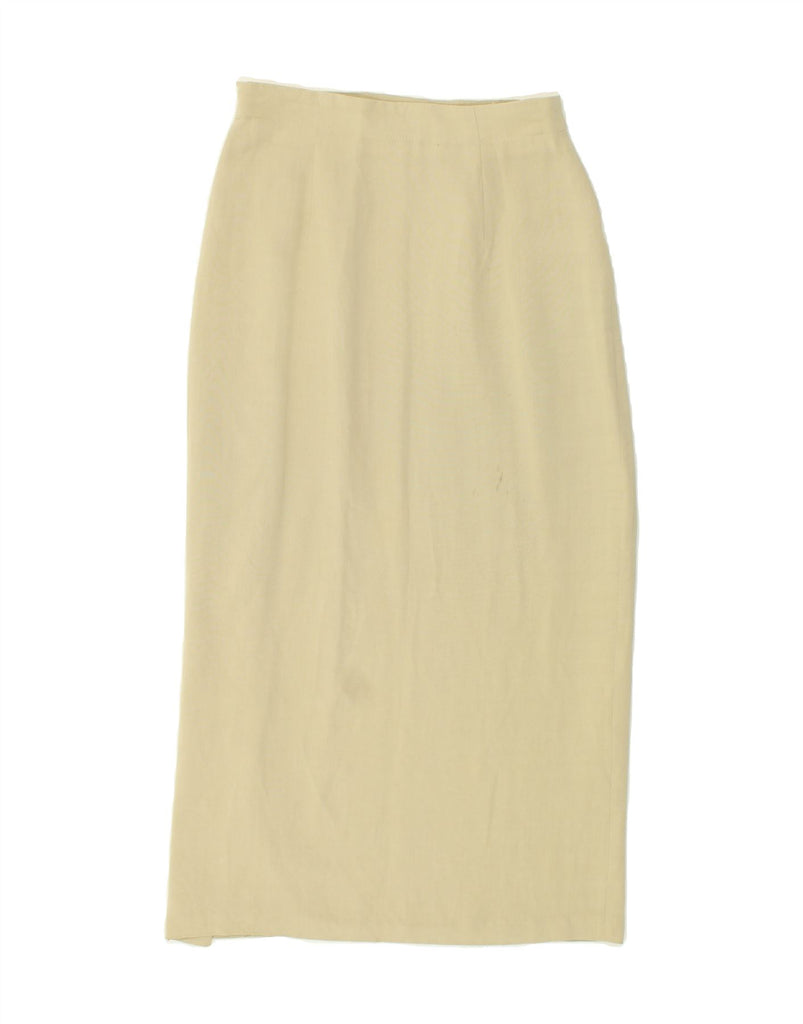 VINTAGE Womens Maxi Skirt EU 38 Medium W28  Beige Cotton Vintage Vintage and Second-Hand Vintage from Messina Hembry 