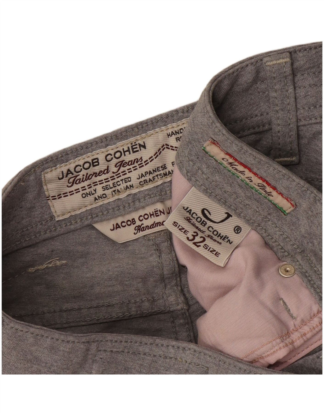 Jacob Cohen Mens Casual Shorts W32 Medium Grey Cotton