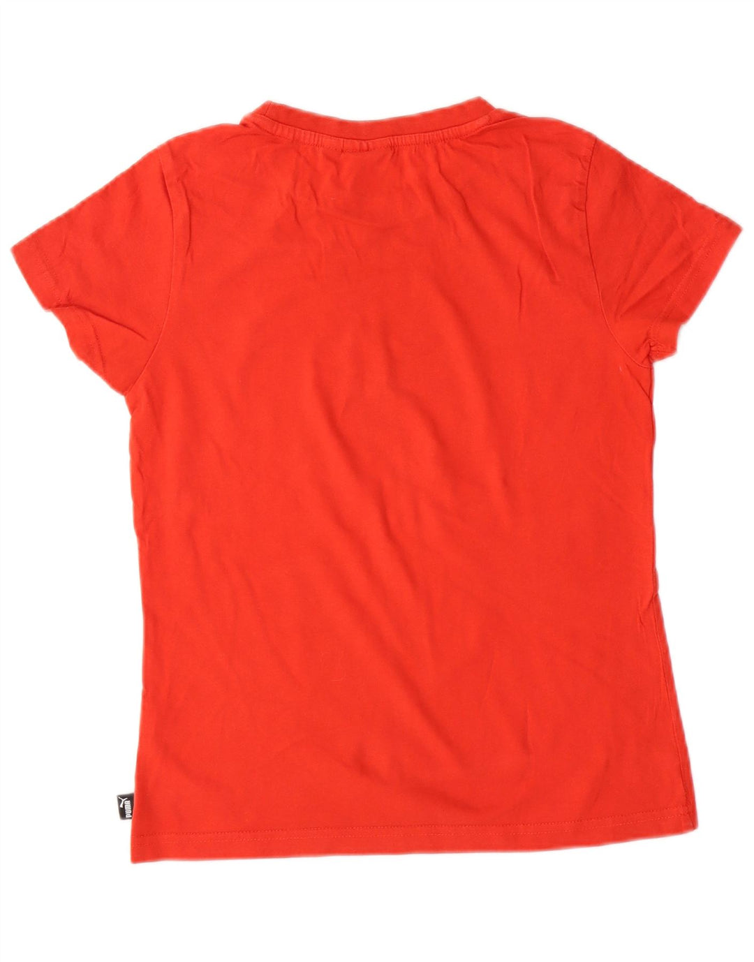 PUMA Womens Graphic T-Shirt Top UK 10 Small Orange