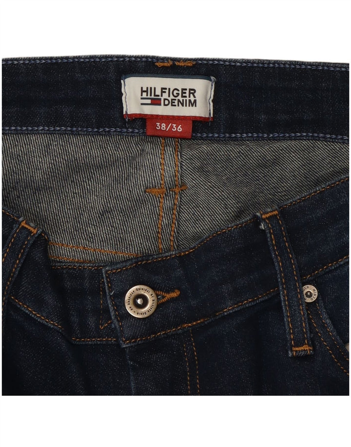 Tommy Hilfiger Mens Straight Jeans W38 L36 Navy Blue Cotton