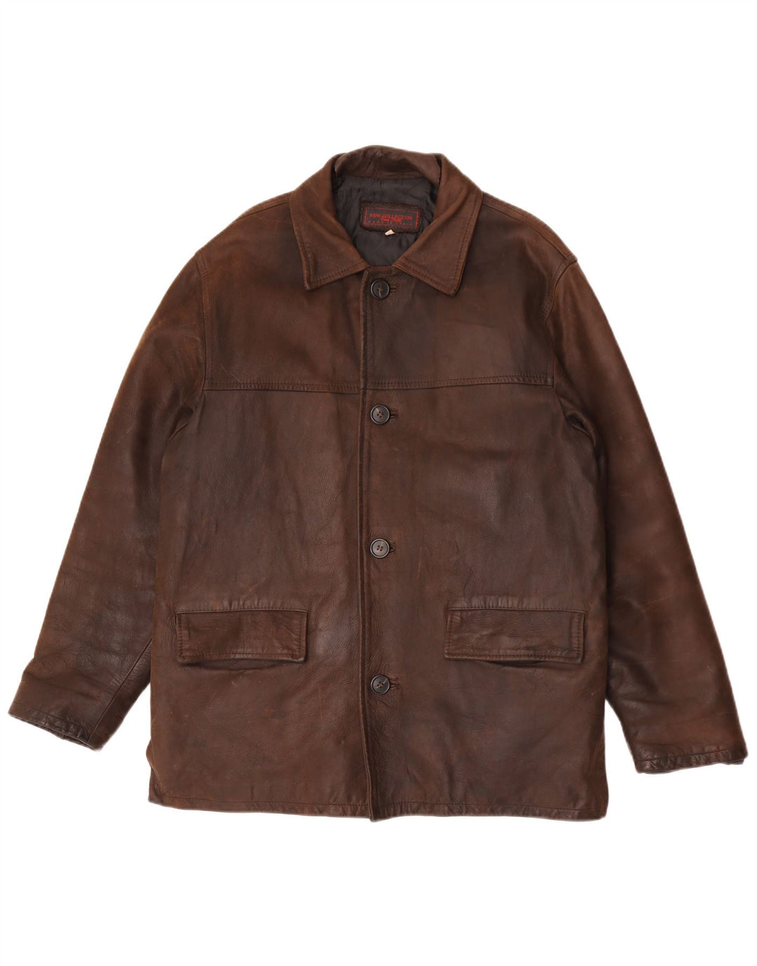 New Collection Mens Suede Jacket UK 44 2XL Brown Leather