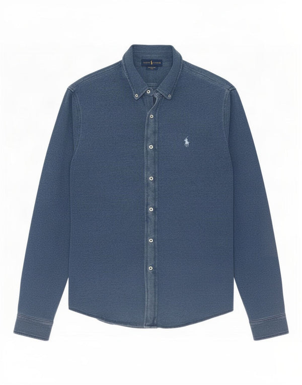 Ralph Lauren Mens Shirt Large Blue Cotton