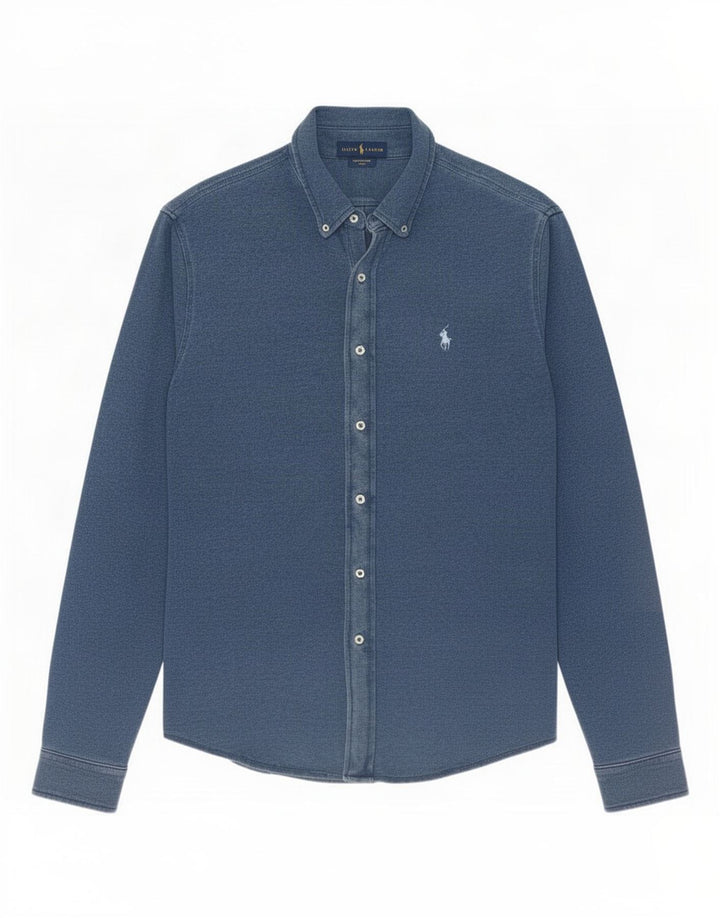 Ralph Lauren Mens Shirt Large Blue Cotton