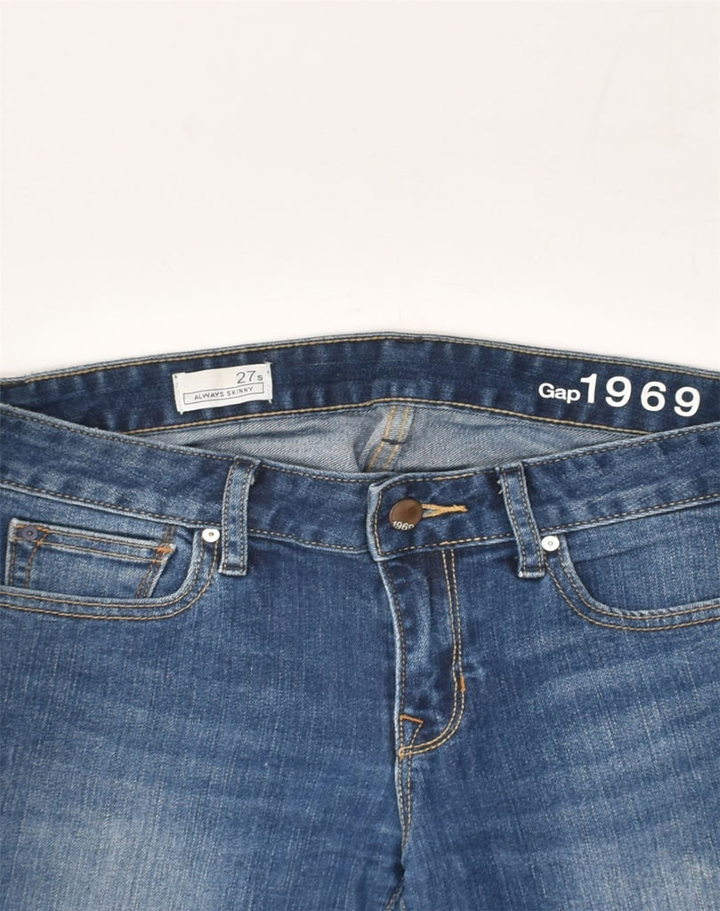 GAP Womens Skinny Jeans  W27 L27 Blue Cotton | Vintage Gap | Thrift | Second-Hand Gap | Used Clothing | Messina Hembry 