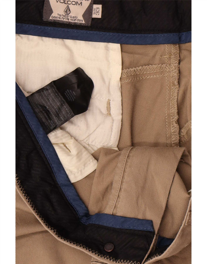 Volcom Mens Chino Shorts W33 Medium  Beige Cotton