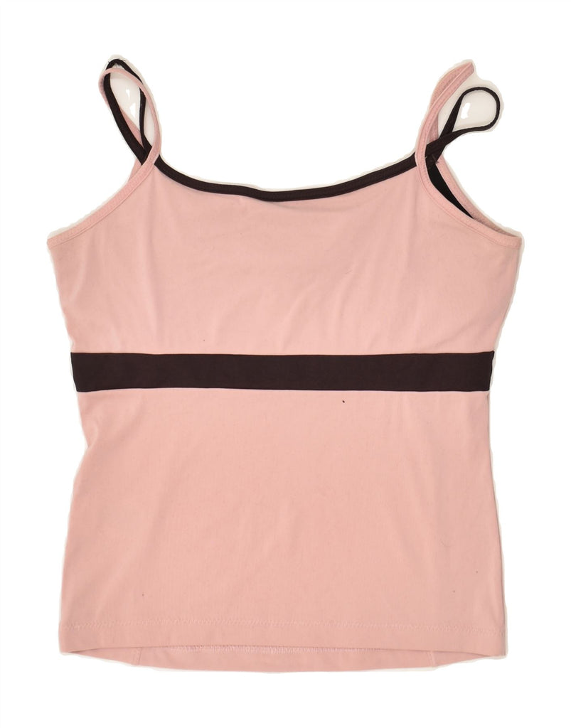 ADIDAS Womens Clima 365 Cami Top UK 14 Medium  Pink Colourblock Polyester | Vintage Adidas | Thrift | Second-Hand Adidas | Used Clothing | Messina Hembry 