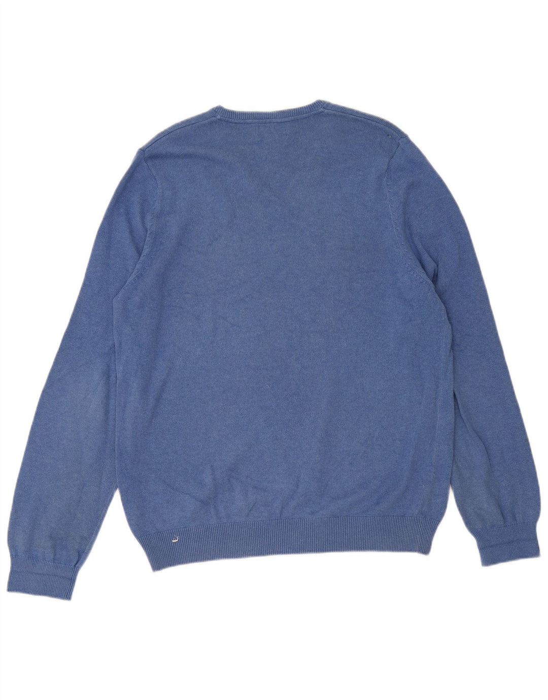 Marks & Spencer Mens V-Neck Jumper Sweater Large Blue
