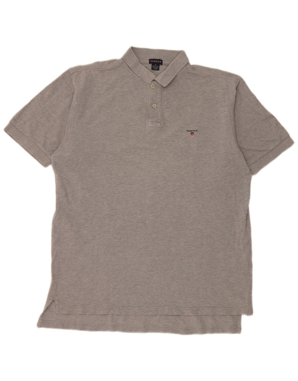 Gant Mens Polo Shirt XL Grey Cotton