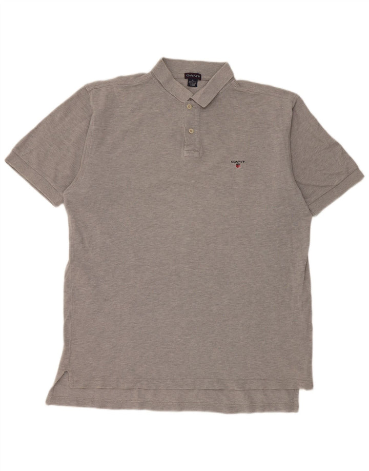 Gant Mens Polo Shirt XL Grey Cotton