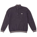 Hugo Boss Mens Zip Neck Sweatshirt Jumper Medium Navy Blue Cotton