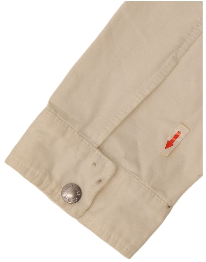 Gas Womens Bomber Jacket UK 16 Large Off White