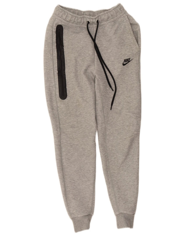 Nike Mens Tracksuit Trousers Joggers XS Grey Flecked Cotton