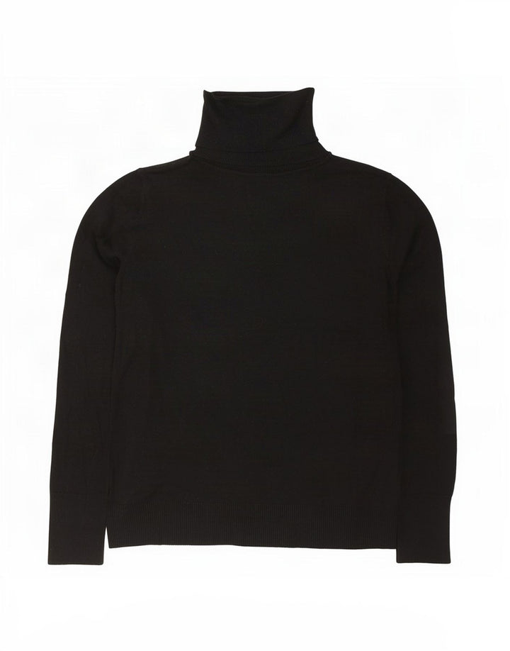 Gap Mens Roll Neck Jumper Sweater Small Black Cotton