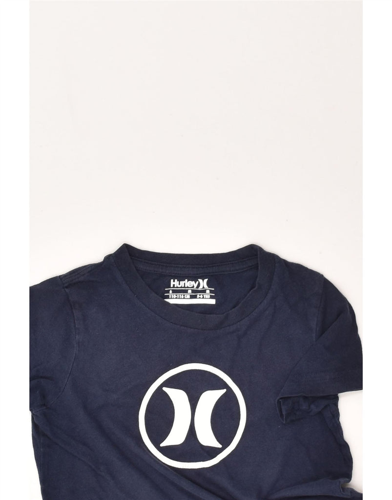 HURLEY Boys Graphic T-Shirt Top 5-6 Years Medium Navy Blue Cotton | Vintage Hurley | Thrift | Second-Hand Hurley | Used Clothing | Messina Hembry 