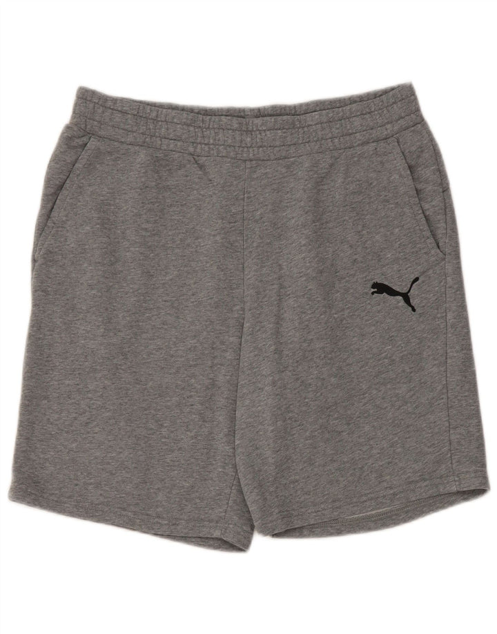 Puma Mens Sport Shorts Large  Grey Flecked Cotton