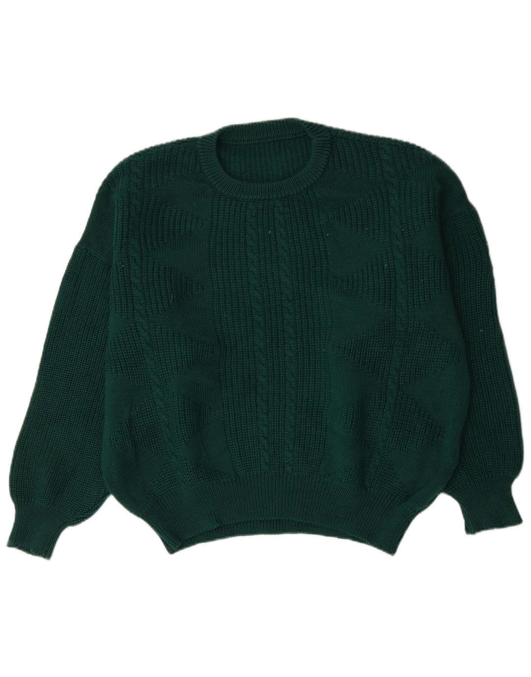 Vintage Mens Crew Neck Jumper Sweater XL Green