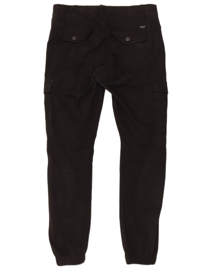 Jack & Jones Mens Joggers Cargo Trousers W30 L32 Black