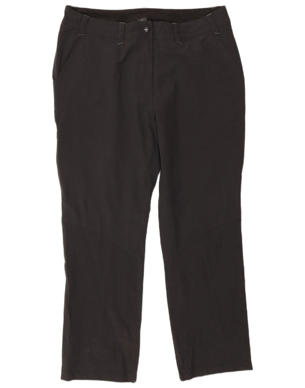 Rohan Womens Straight Chino Trousers UK 14 Large W32 L30 Black Polyamide
