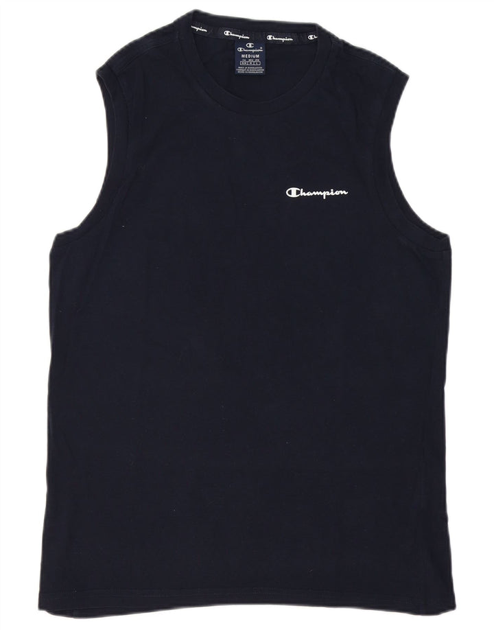 Champion Mens Vest Top Medium Navy Blue