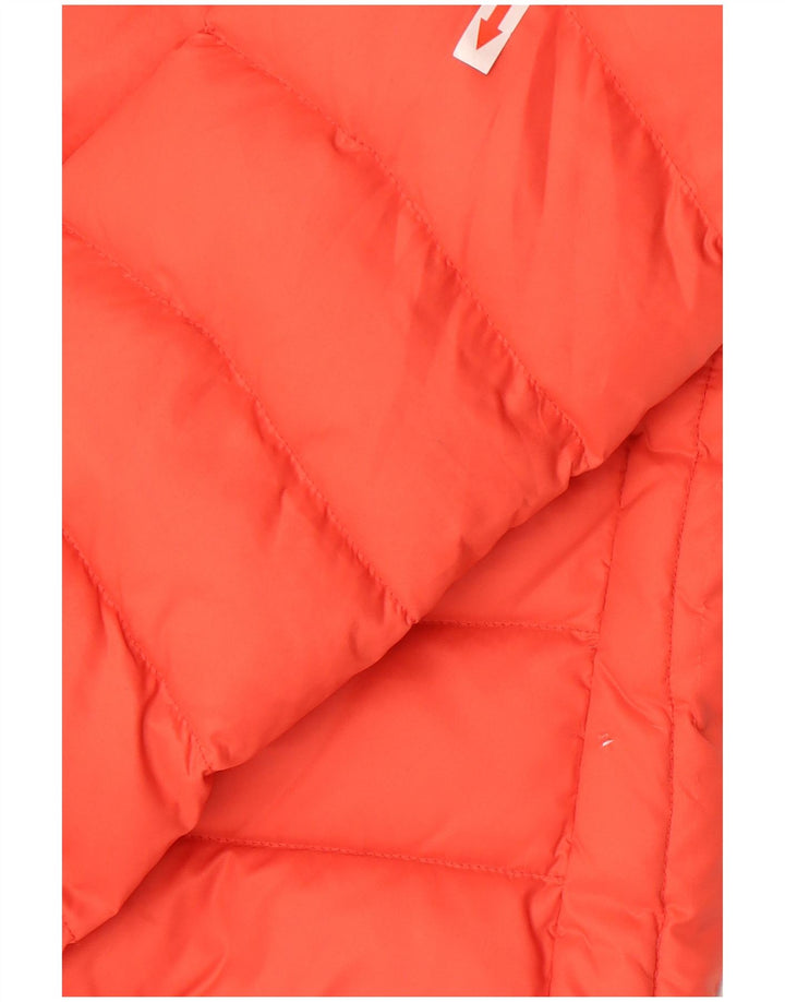 Timberland Womens Hooded Padded Jacket UK 10 Small Red Nylon