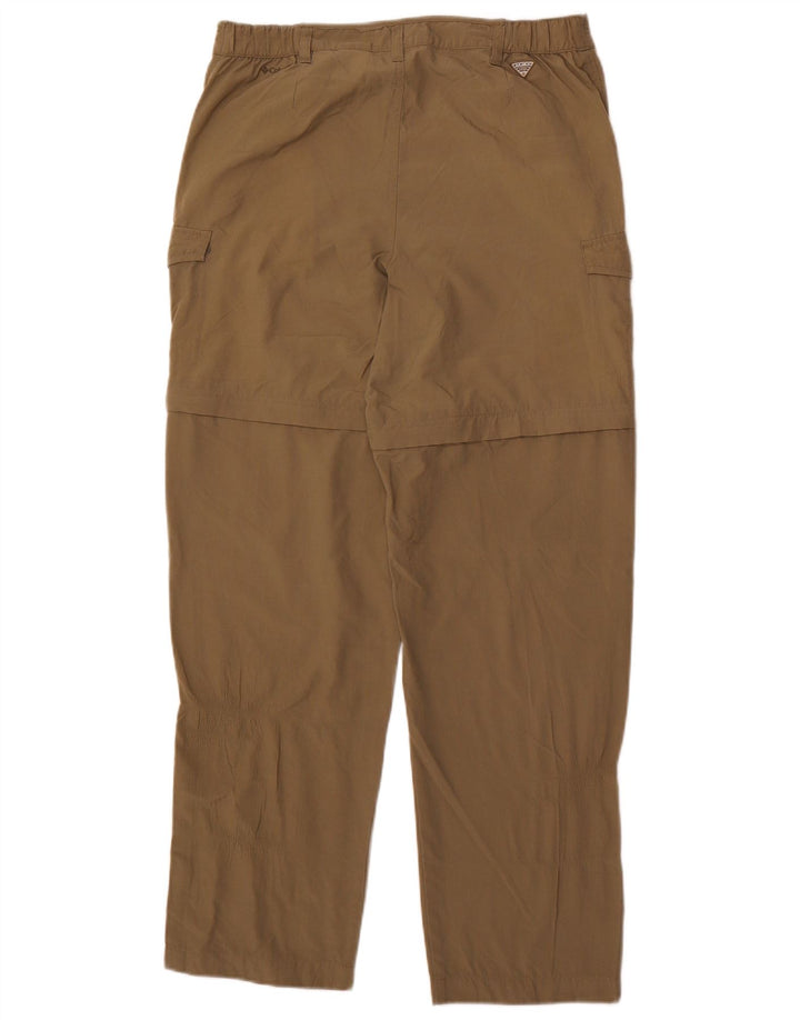 COLUMBIA Womens Tapered Cargo Trousers Medium W32 L31 Khaki Nylon