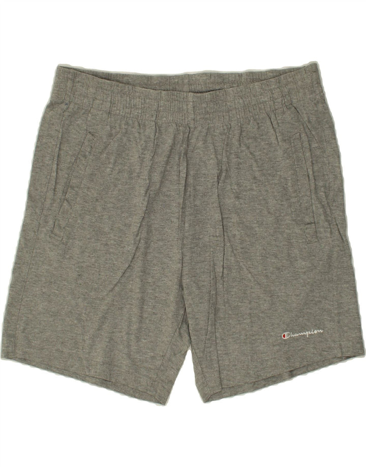 CHAMPION Mens Sport Shorts XL  Grey Cotton Vintage Champion and Second-Hand Champion from Messina Hembry 