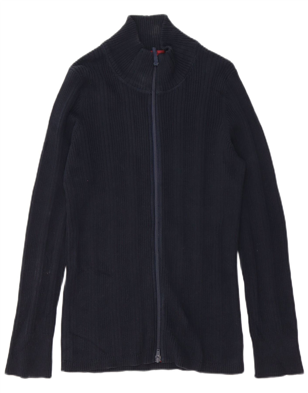 EDDIE BAUER Mens Cardigan Sweater Large Navy Blue Cotton