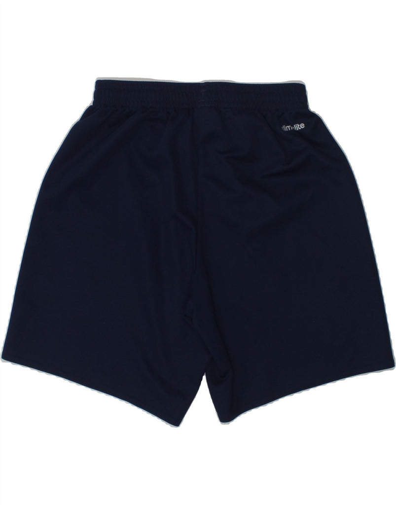 ADIDAS Boys Climalite Graphic Sport Shorts 9-10 Years Navy Blue Polyester | Vintage Adidas | Thrift | Second-Hand Adidas | Used Clothing | Messina Hembry 