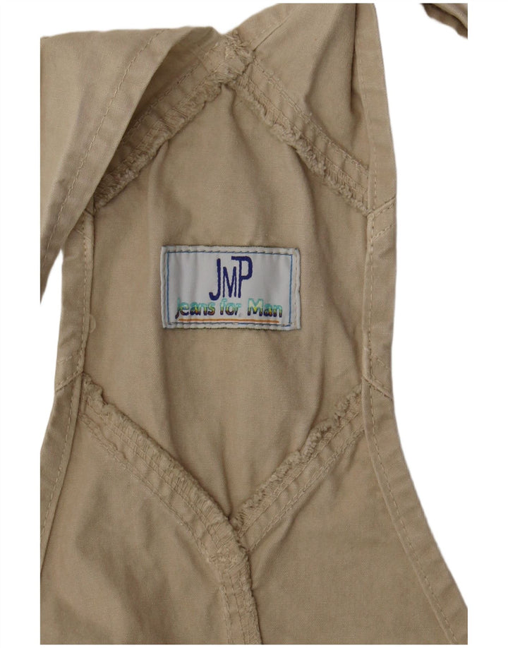 Vintage Mens Dungarees Cargo Trousers W30 L31 Beige