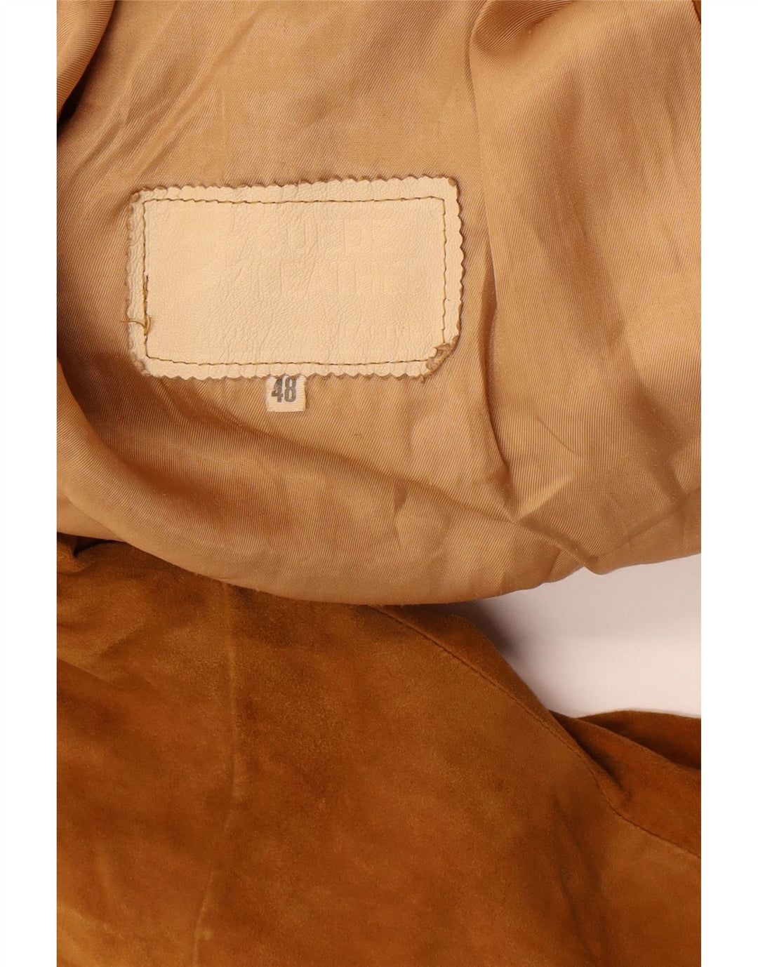 Vintage Womens 3 Button Suede Blazer Jacket IT 48 XL Brown Leather