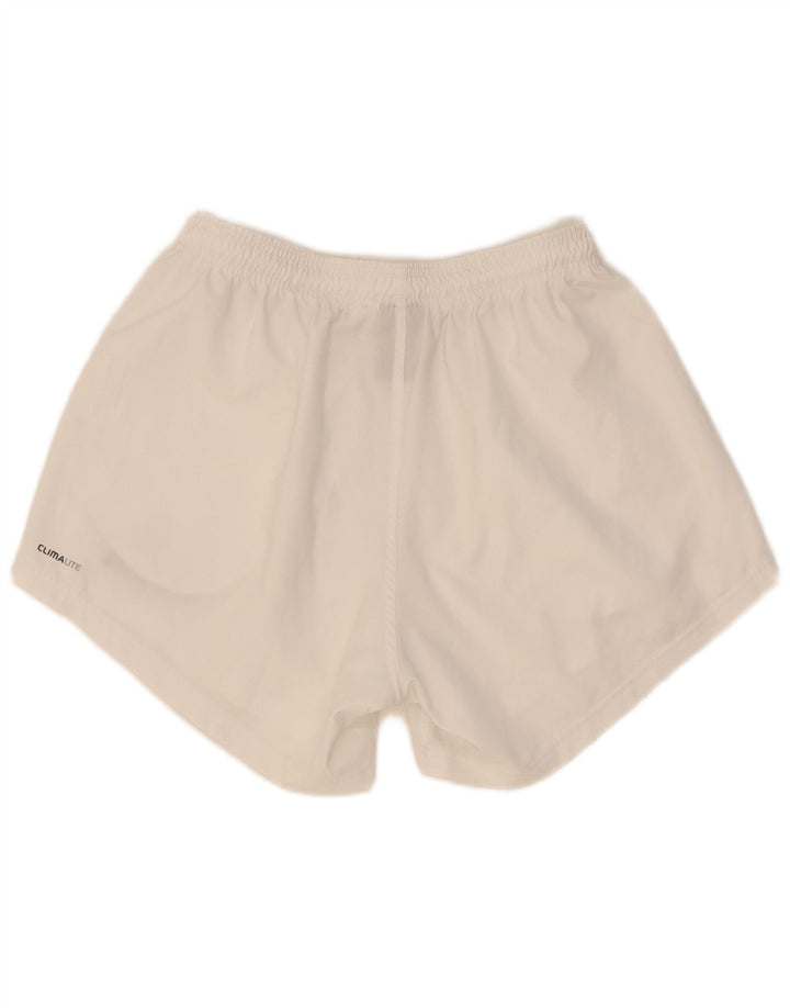 Adidas Womens Climalite Sport Shorts UK 12 Medium White Polyester