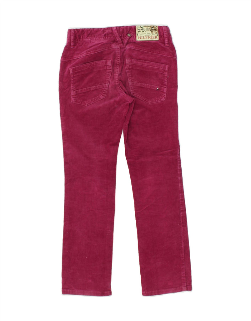 TOMMY HILFIGER Girls Straight Corduroy Trousers 7-8 Years W24 L23  Pink | Vintage Tommy Hilfiger | Thrift | Second-Hand Tommy Hilfiger | Used Clothing | Messina Hembry 