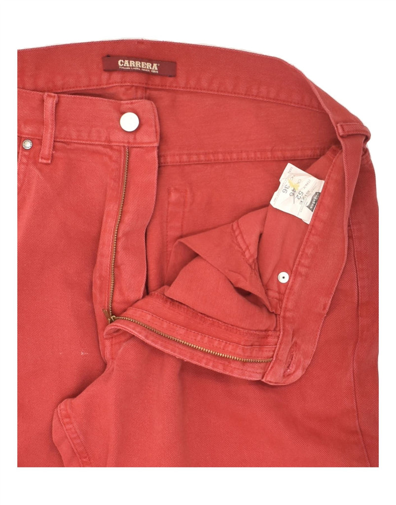 CARRERA Mens Straight Jeans W36 L33 Red Cotton | Vintage Carrera | Thrift | Second-Hand Carrera | Used Clothing | Messina Hembry 