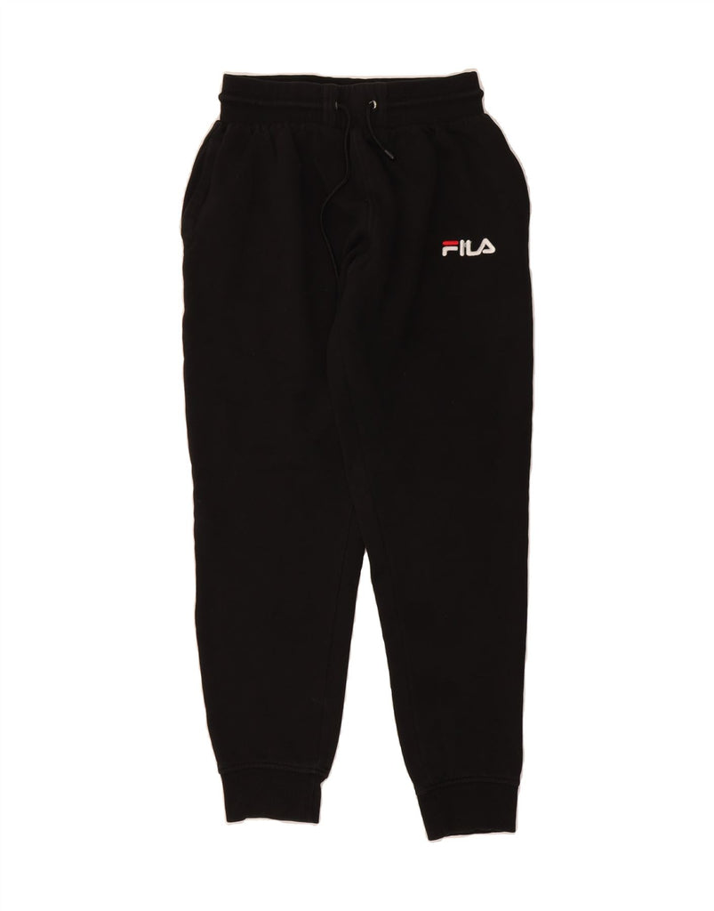 FILA Mens Tracksuit Trousers Joggers Small Black Vintage Fila and Second-Hand Fila from Messina Hembry 