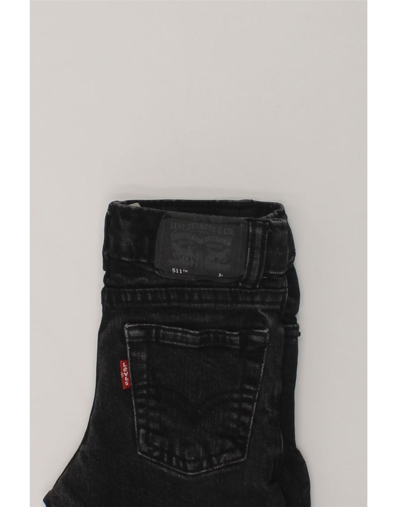 LEVI'S Girls 511 Slim Jeans 2-3 Years W20 L14  Black Cotton | Vintage Levi's | Thrift | Second-Hand Levi's | Used Clothing | Messina Hembry 