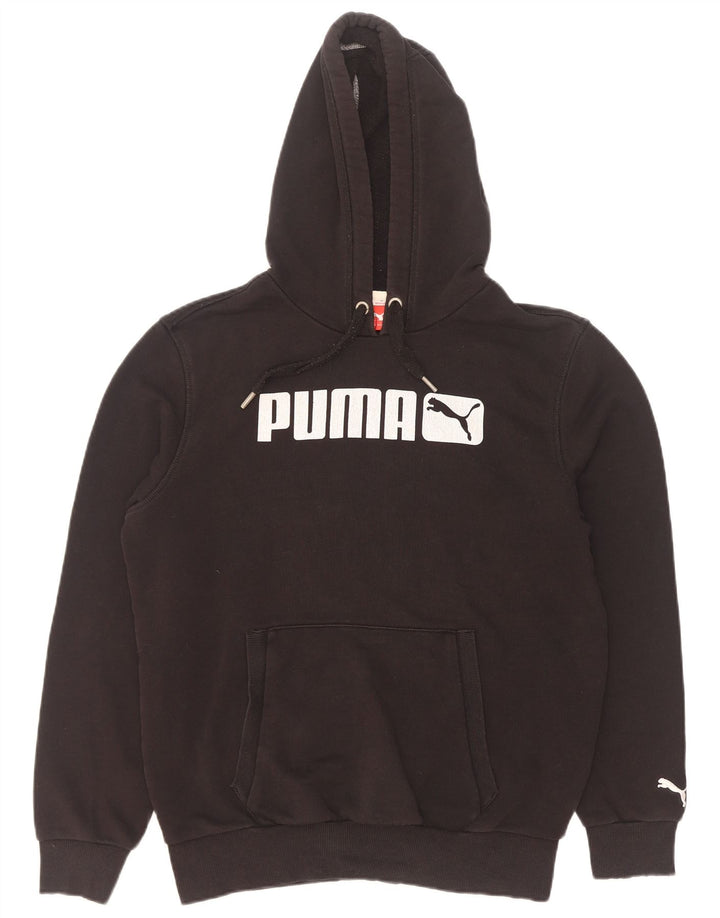 Puma Mens Graphic Hoodie Jumper Small Black